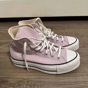 Lilac Platform Converse